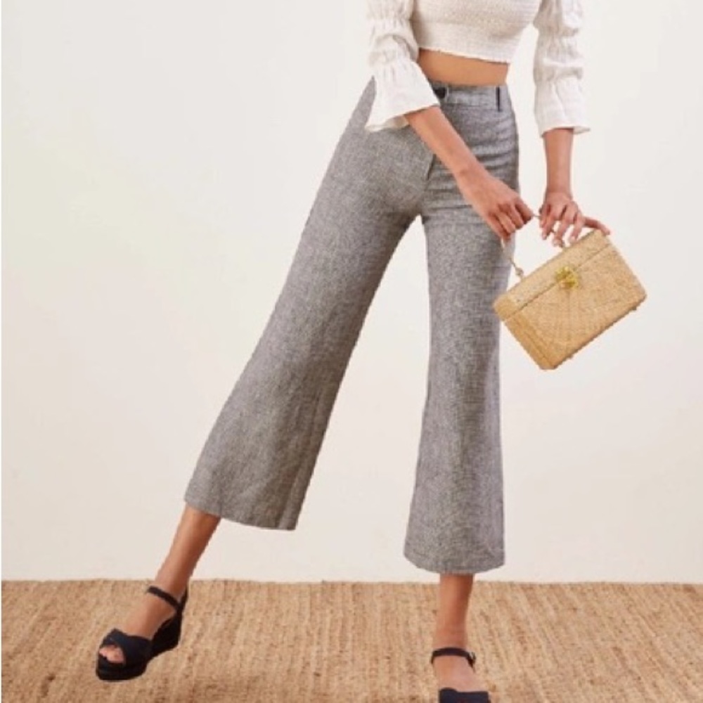 Reformation Tahiti Pant in Boston Check (Size 2)